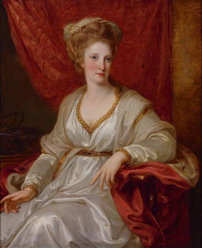 Portrait of Maria Carolina of Austria, Angelica Kauffman painting